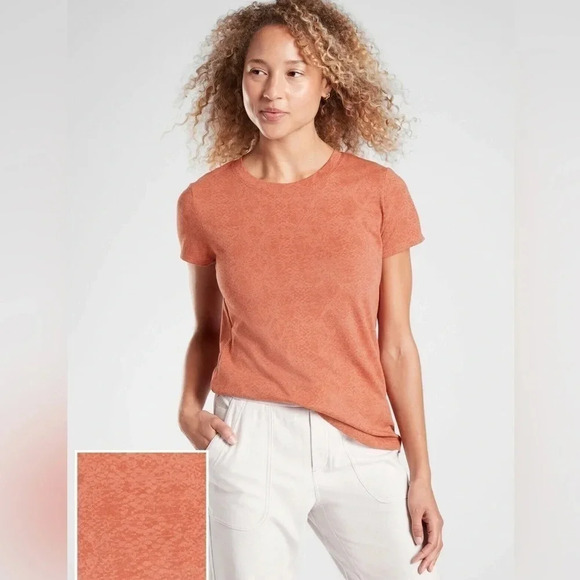 Athleta Organic Cotton Daily Snake Print T-Shirt - Picture 1 of 5